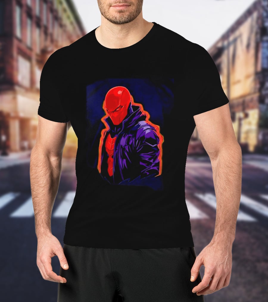 Red Hood Jason Todd DC Comics Vigilante Masked Hero T-Shirt