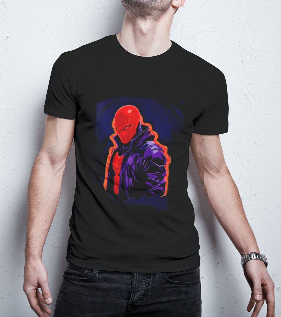 Red Hood Jason Todd DC Comics Vigilante Masked Hero T-Shirt