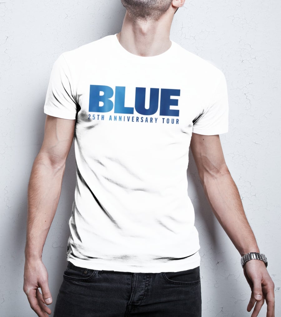 Blue 25th Anniversary Tour Music Concert Celebration T-Shirt
