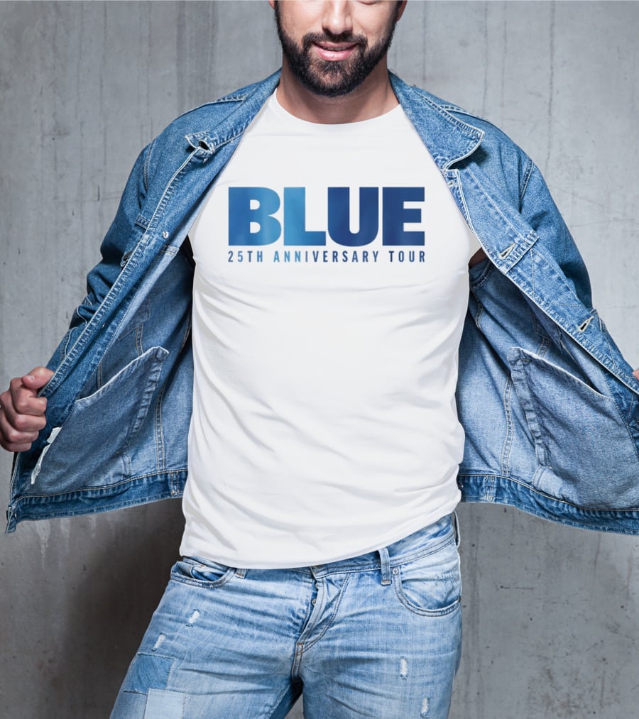 Blue 25th Anniversary Tour Music Concert Celebration T-Shirt