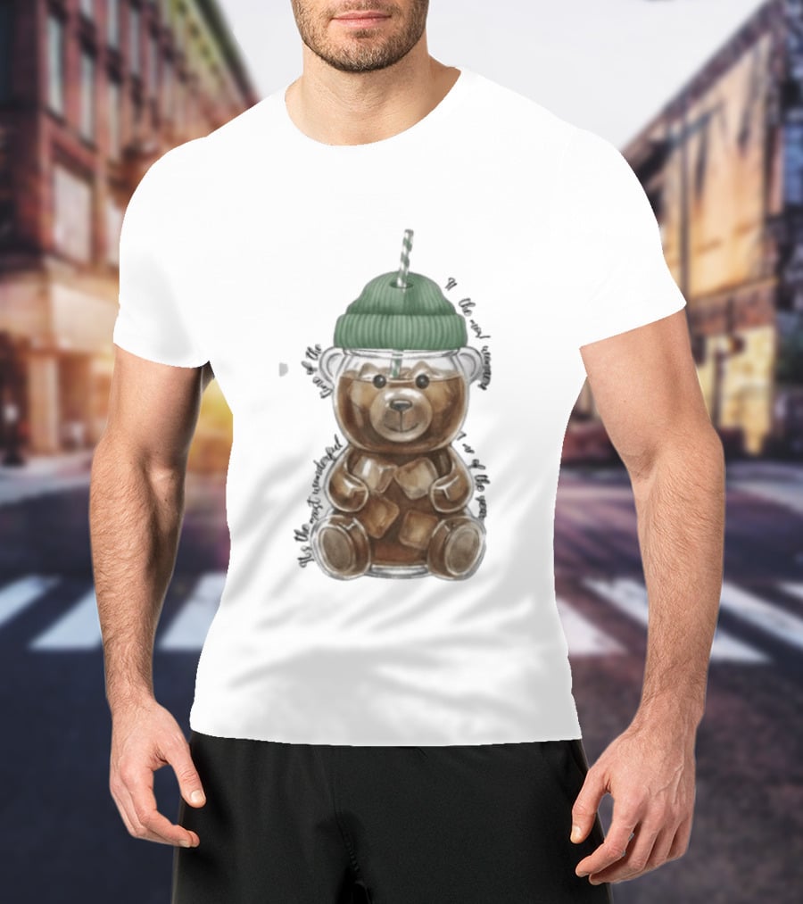 Starbucks Bear Cold Coffee Christmas 2023 Edition T-Shirt