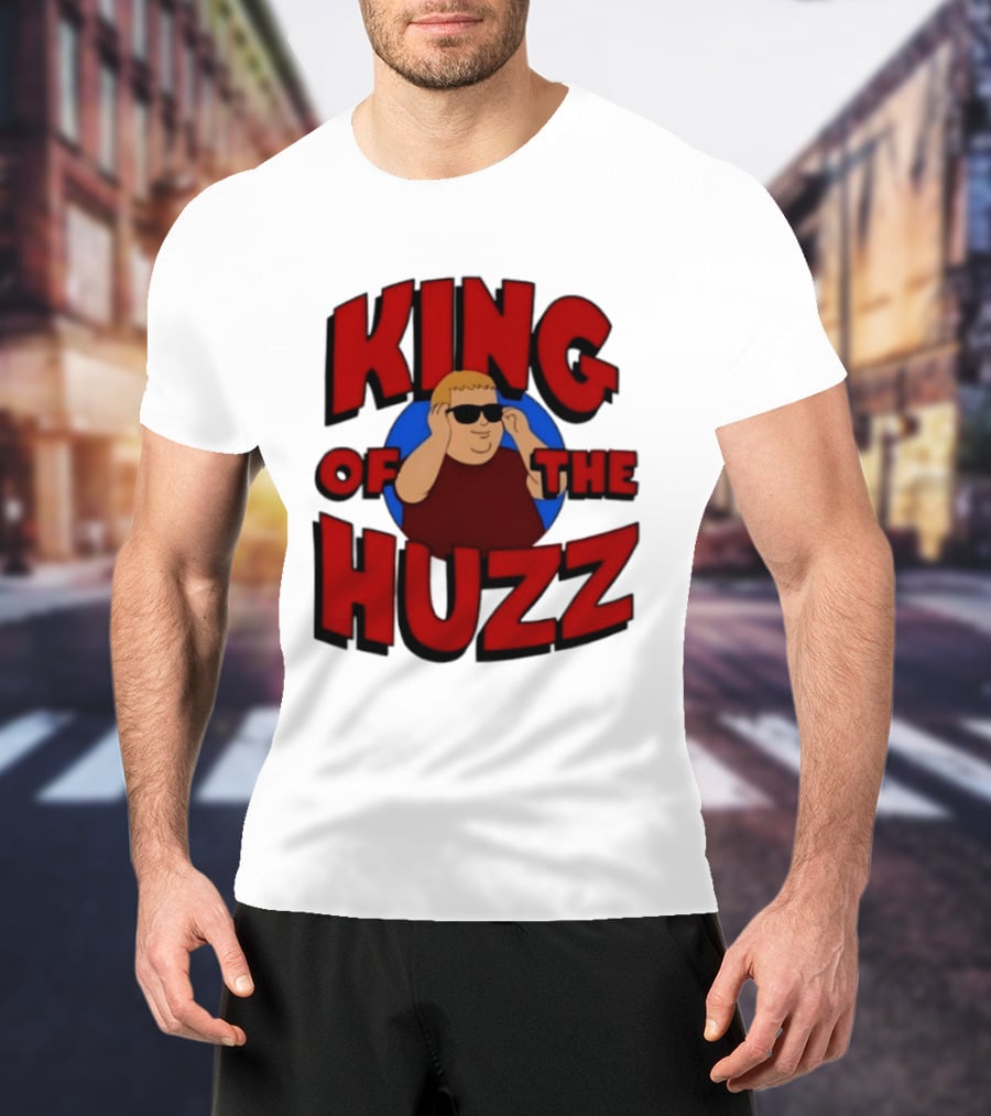 King Of The Huzz Iconic Retro Humor Vibe T-Shirt