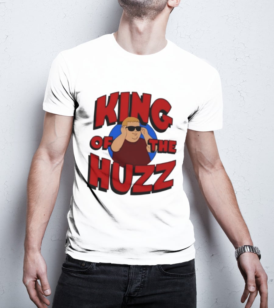 King Of The Huzz Iconic Retro Humor Vibe T-Shirt