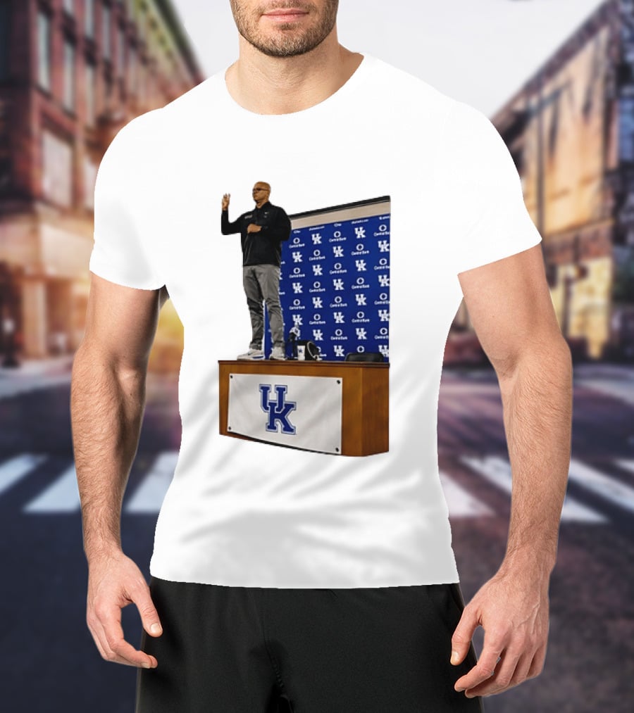 Mark Pope UK Wildcats Kentucky Basketball Coach Press Conference T-Shirt