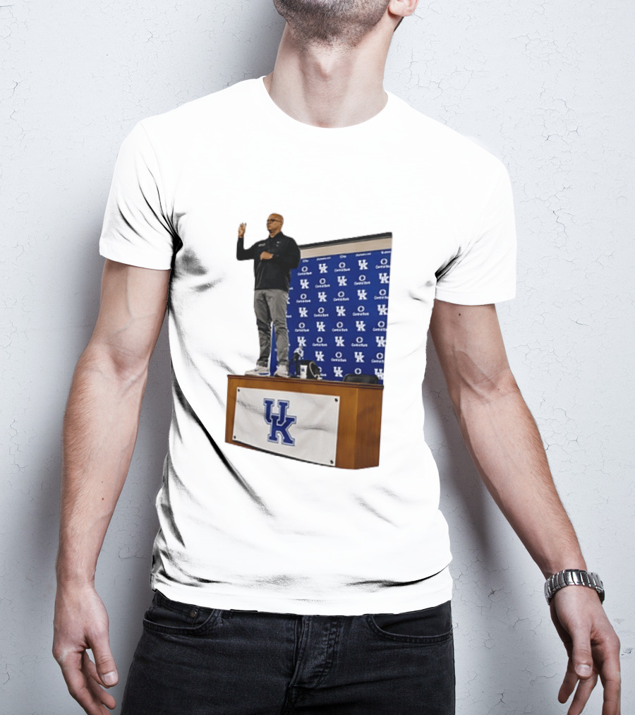 Mark Pope UK Wildcats Kentucky Basketball Coach Press Conference T-Shirt