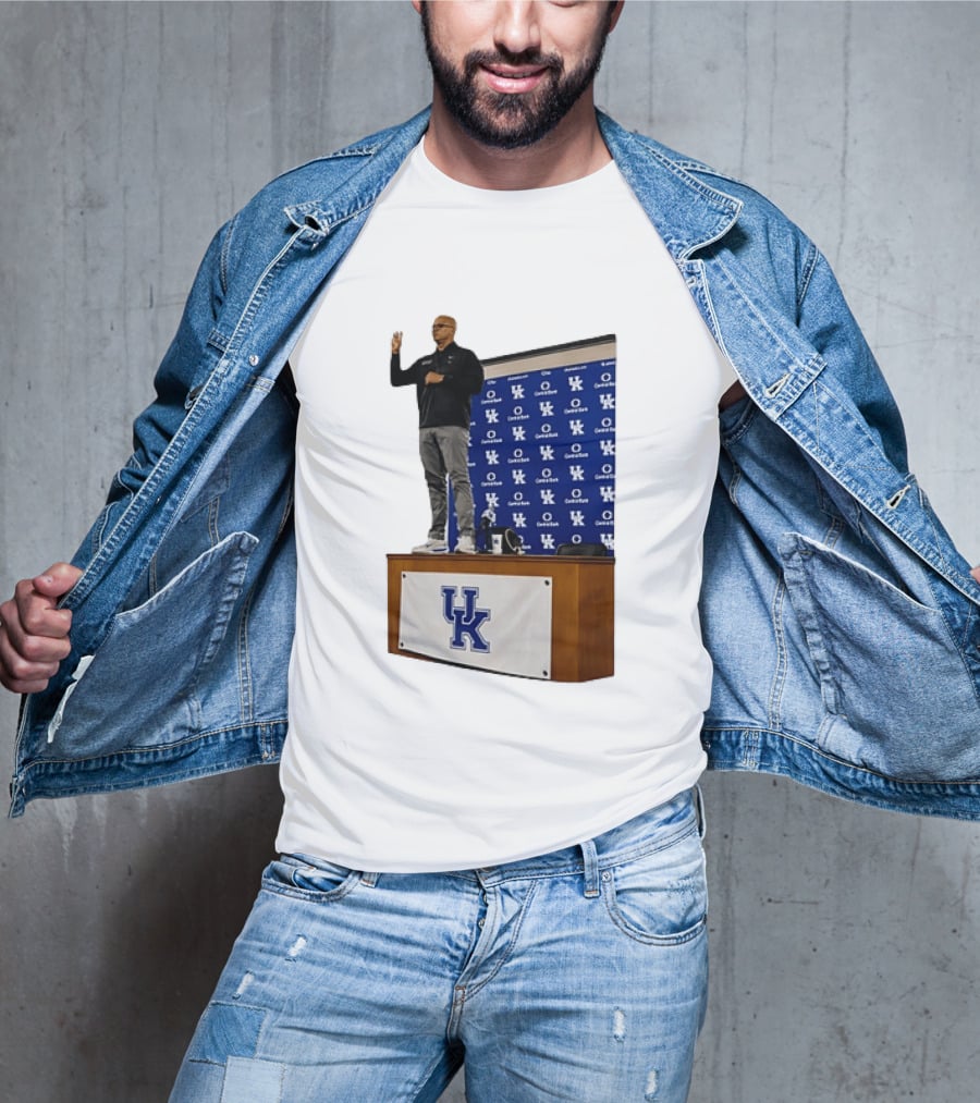 Mark Pope UK Wildcats Kentucky Basketball Coach Press Conference T-Shirt