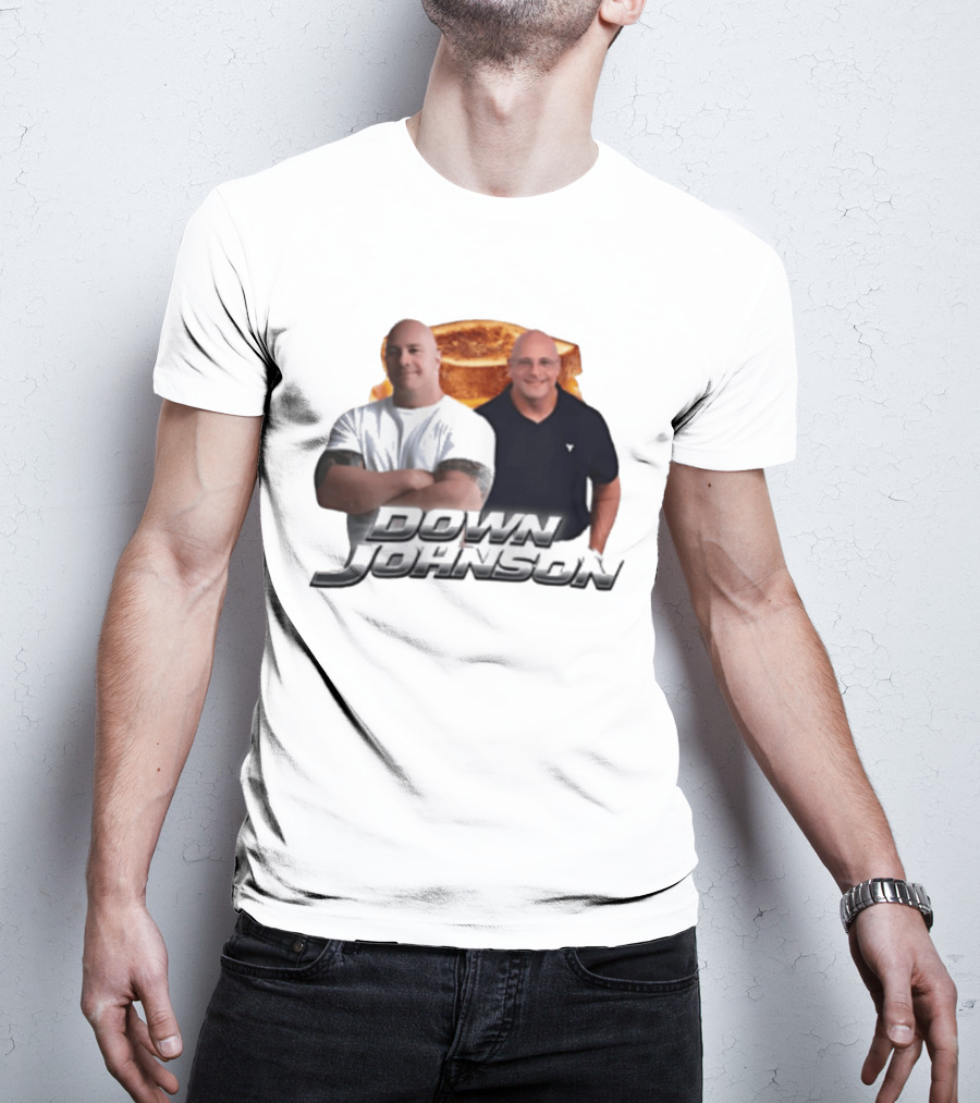 Dwayne Johnson Down Johnson Sandwich Image With Two Bald Men T-Shirt