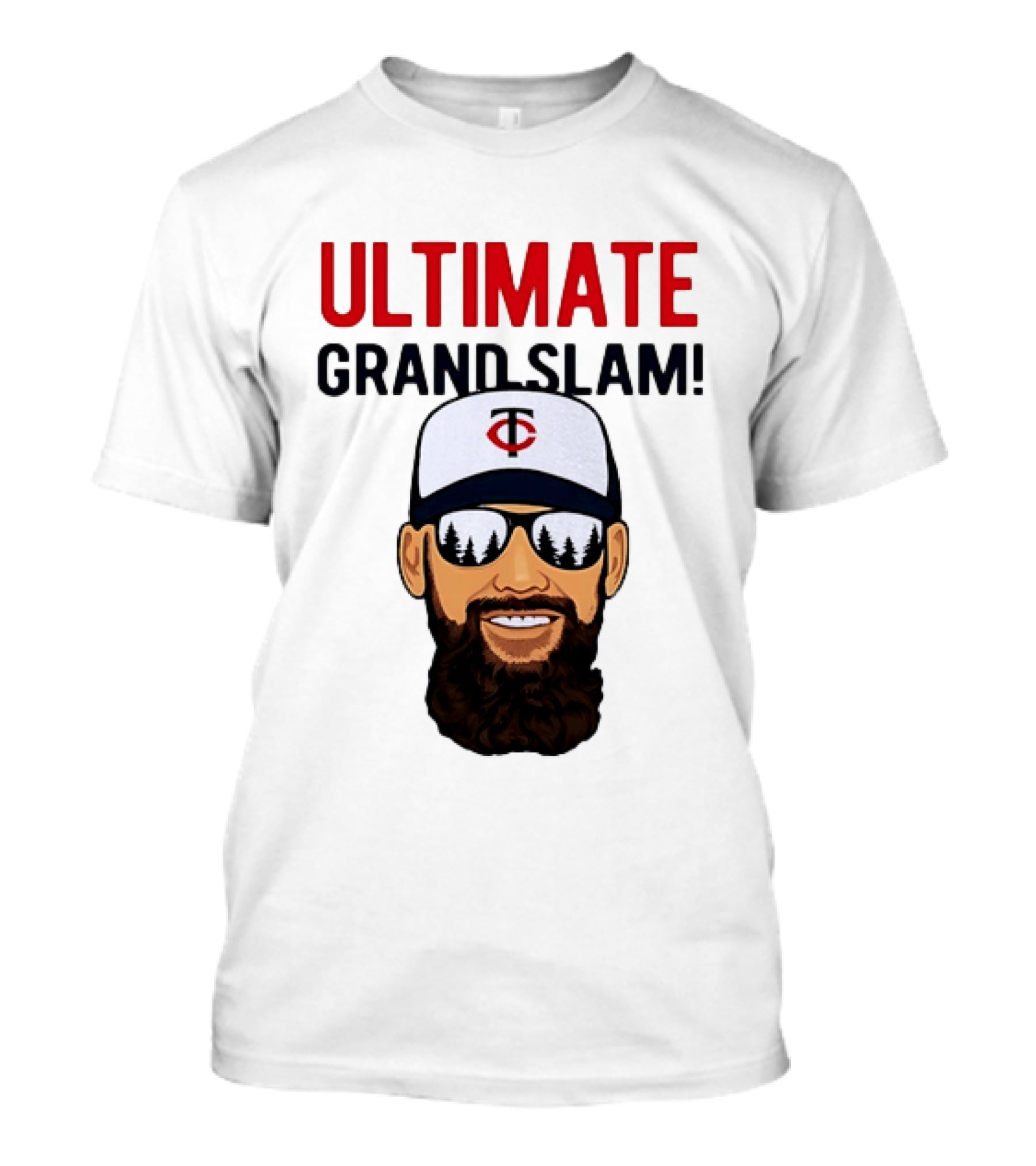 Minnesota Twins Ultimate Grand Slam MLB Bearded Player With Sunglasses T-Shirt