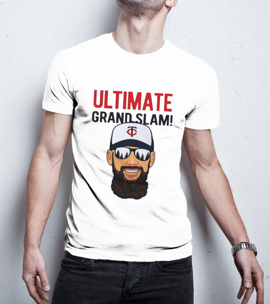 Minnesota Twins Ultimate Grand Slam MLB Bearded Player With Sunglasses T-Shirt