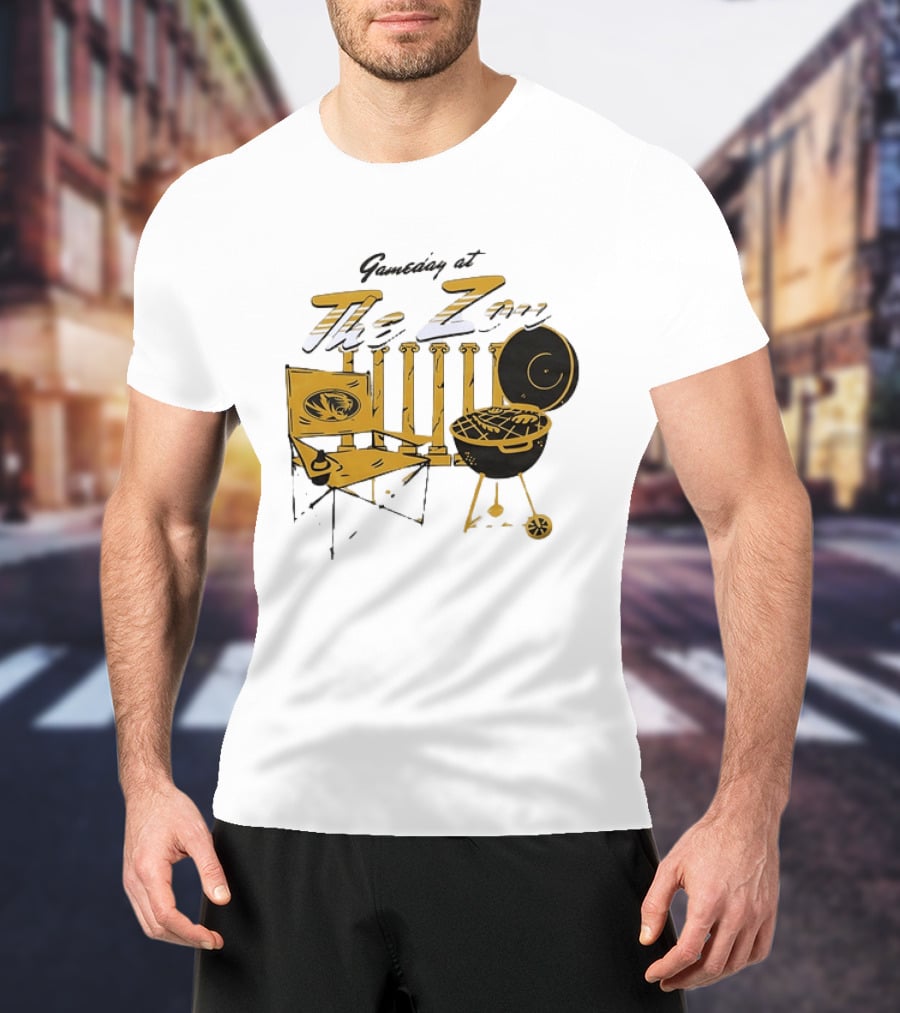Missouri Tigers Gameday Tailgate At The Zou Football Grill Chair T-Shirt
