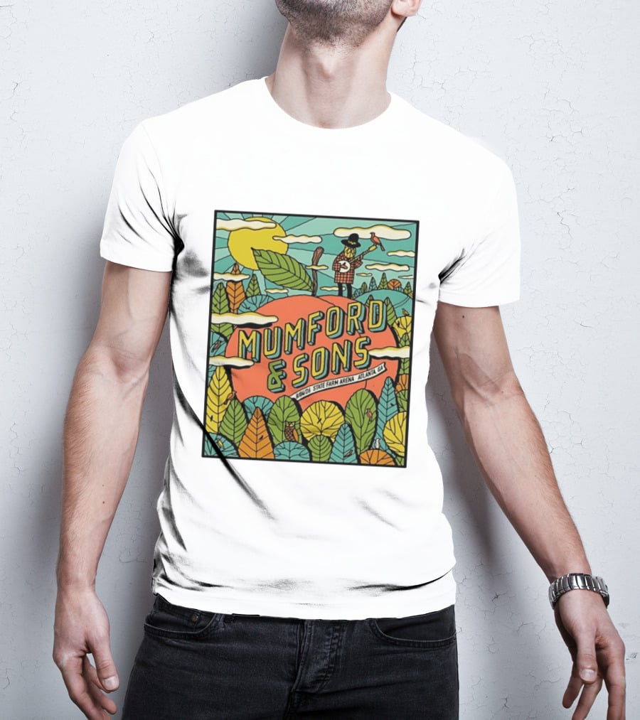 Mumford & Sons State Farm Arena Atlanta GA Concert 9/10/26 Sun Nature T-Shirt