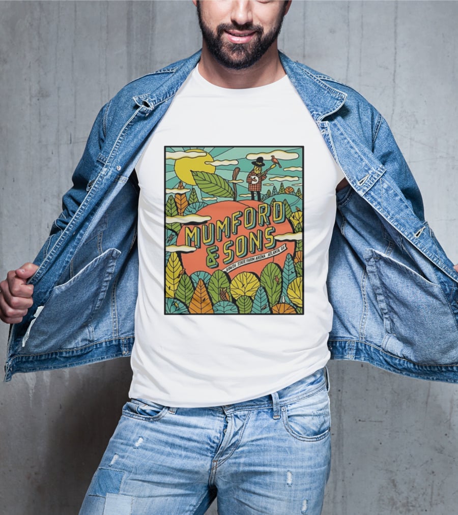 Mumford & Sons State Farm Arena Atlanta GA Concert 9/10/26 Sun Nature T-Shirt