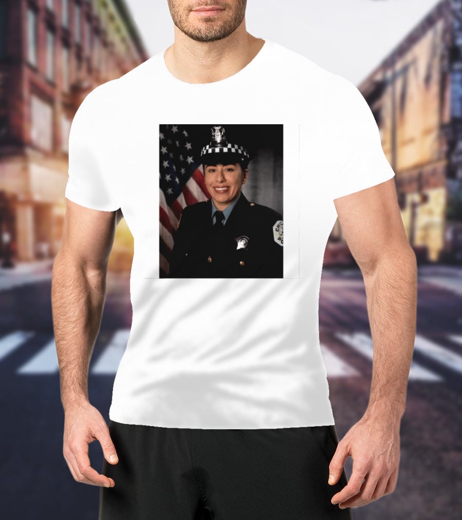 Never Forget Chicago Police Department Ella French Memorial Officer T-Shirt