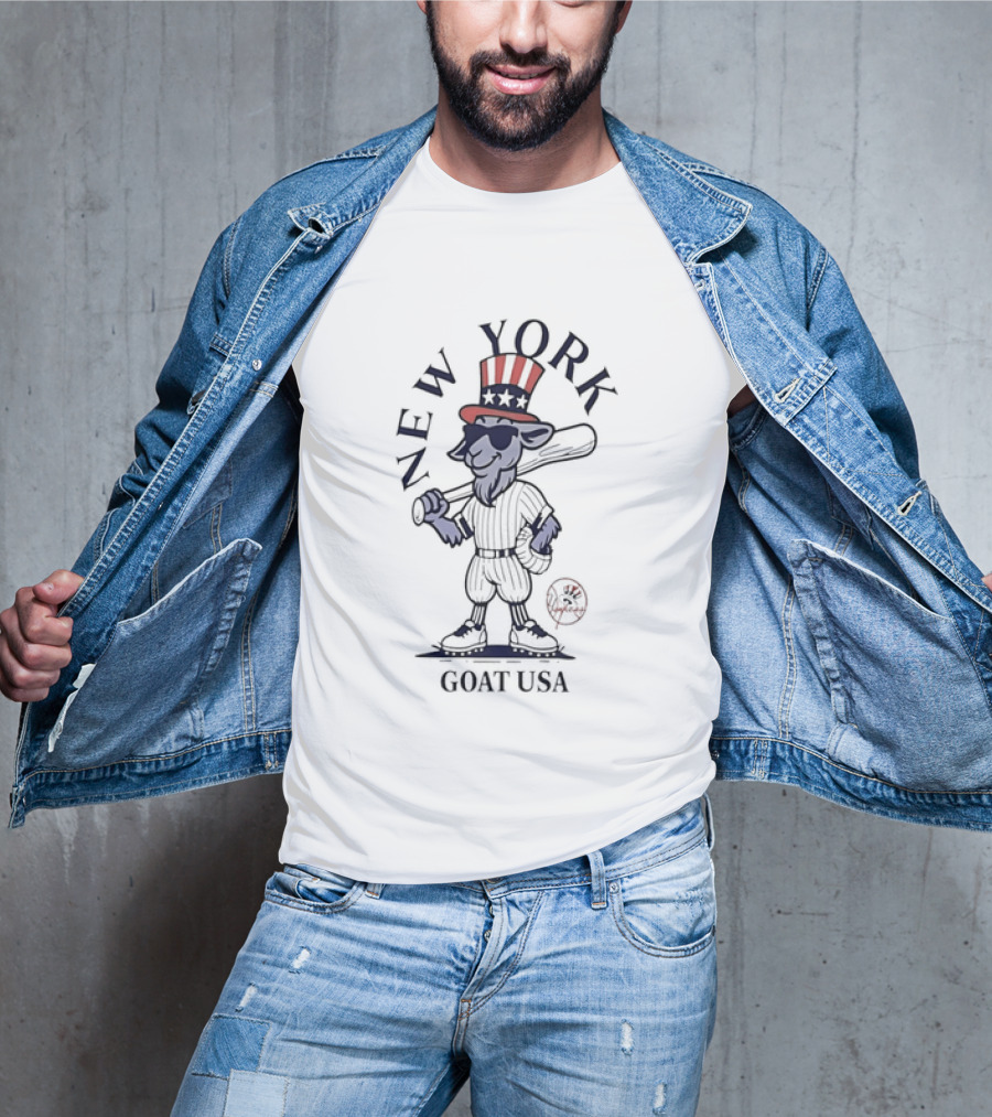 New York Yankees Goat USA Uncle Sam T-Shirt