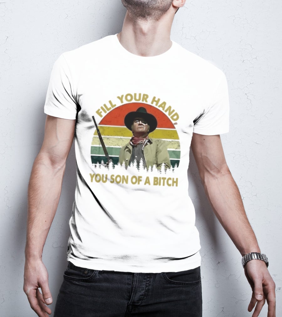John Wayne The Duke Fill Your Hand Vintage Western T-Shirt
