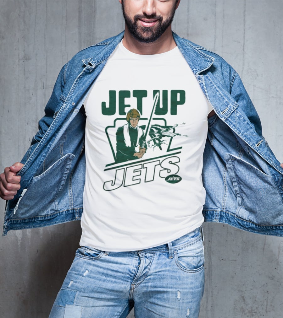 Jet Up Star Wars Luke New York Jets Collaboration T-Shirt