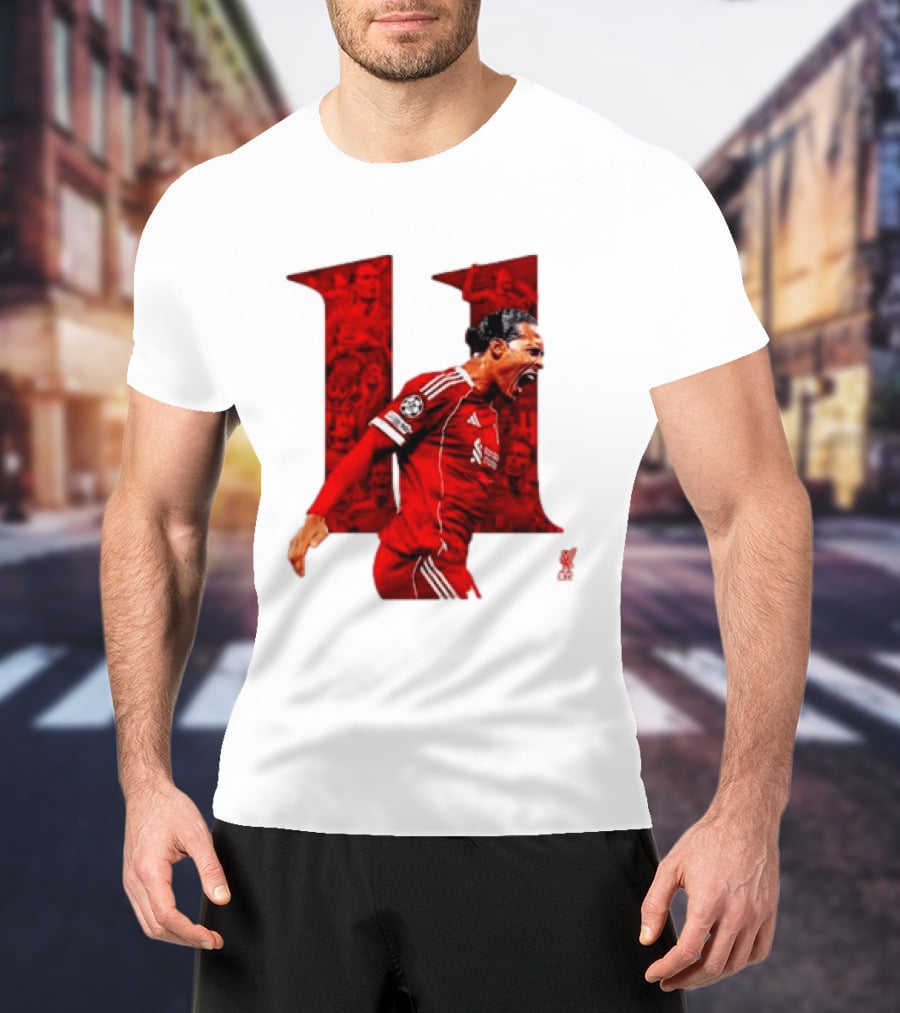Virgil Van Dijk Liverpool Fifpro World 11 Champions League Star T-Shirt