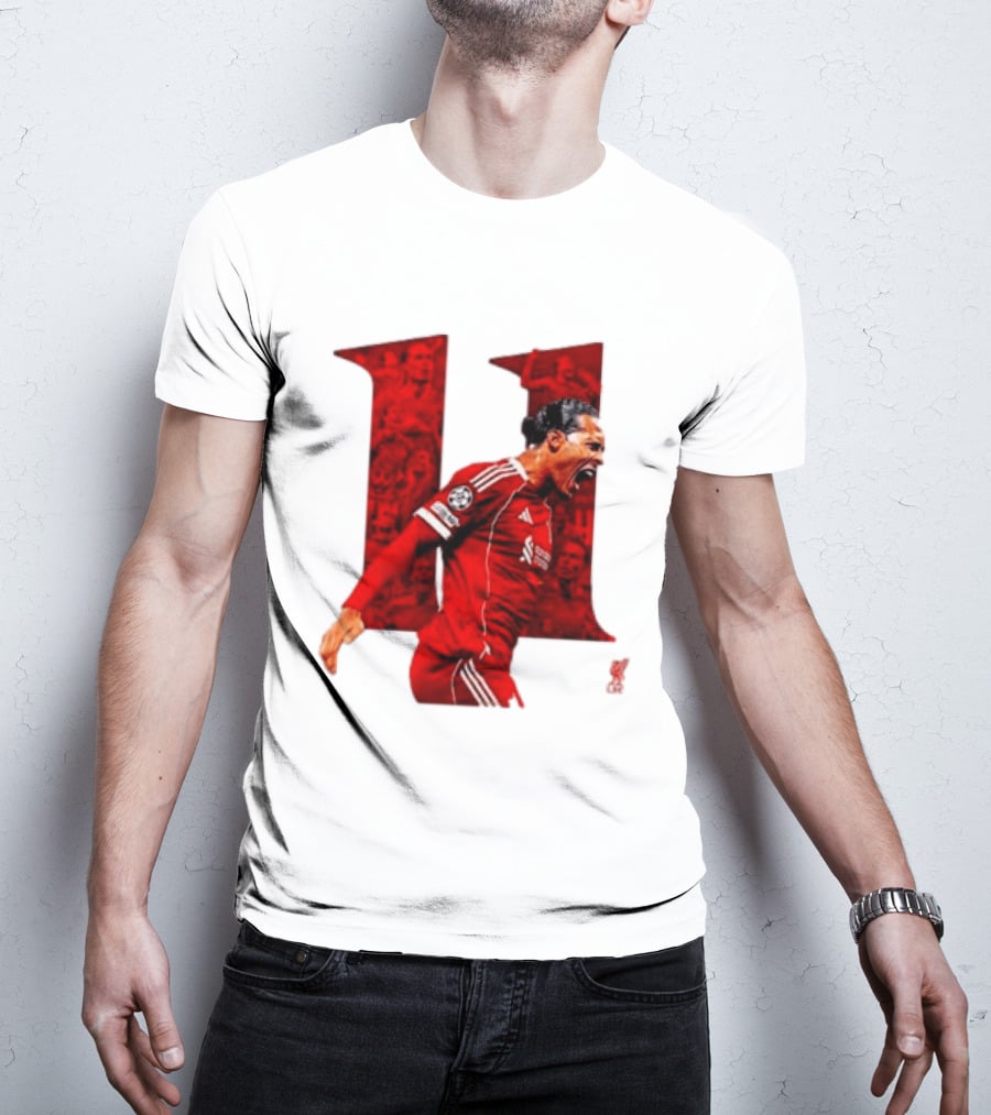 Virgil Van Dijk Liverpool Fifpro World 11 Champions League Star T-Shirt