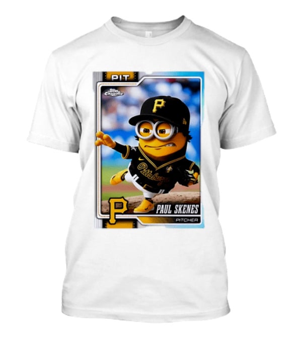 Paul Skenes Pittsburgh Pirates Minion Pitcher Topps Chrome Card PIT T-Shirt