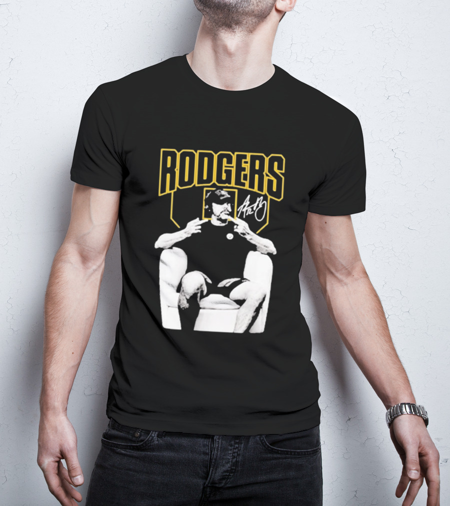 Rodgers Absolute Coward Double Middle Finger Pittsburgh Steelers T-Shirt