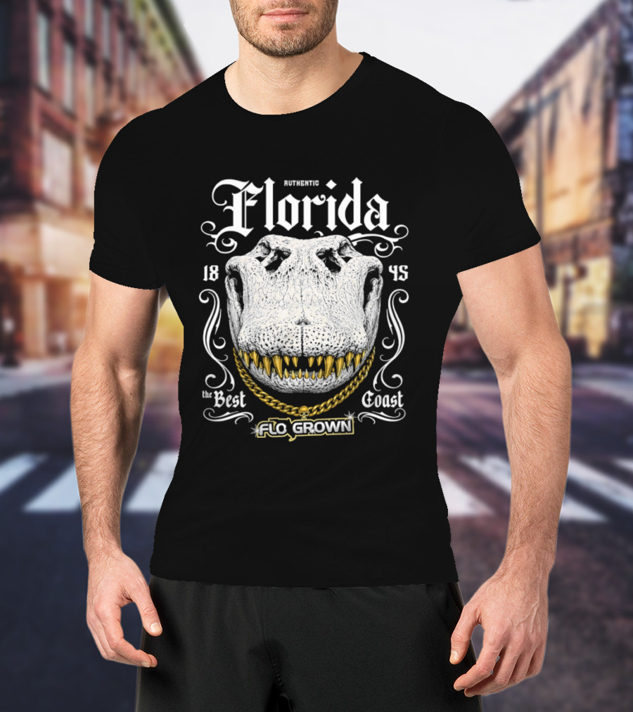 Authentic Florida 1845 Best Coast Flo Grown Alligator T-Shirt