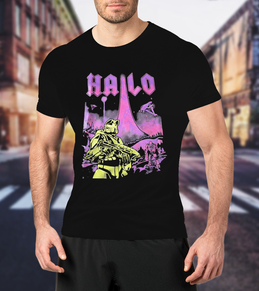 Halo Master Chief Retro Gaming Xbox T-Shirt