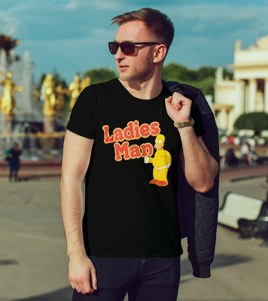 Ladies Man Homer Simpson The Simpsons Cartoon T-Shirt