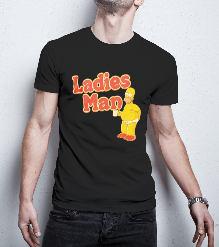 Ladies Man Homer Simpson The Simpsons Cartoon T-Shirt