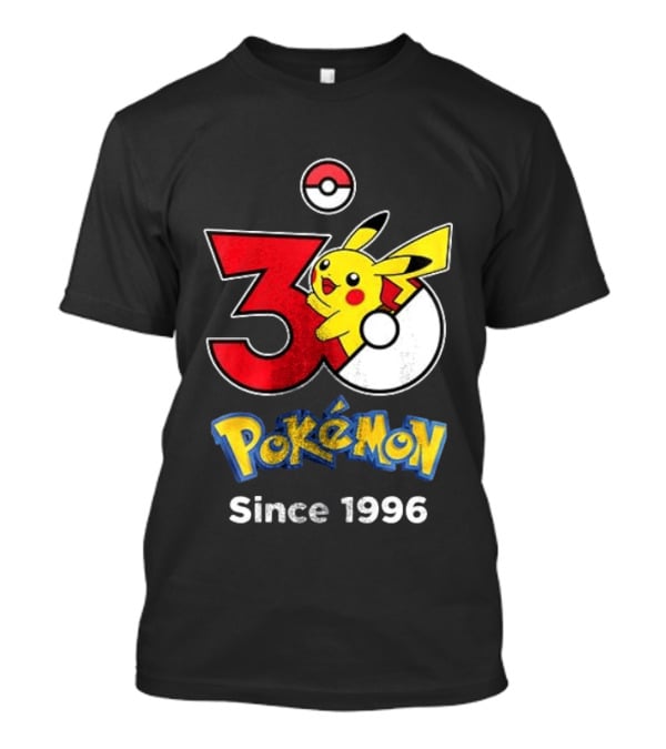 Tampa Bay Buccaneers X Pokemon 30th Anniversary Pikachu Since 1996 Celebration T-Shirt