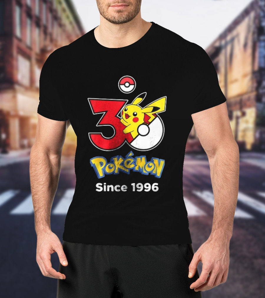 Tampa Bay Buccaneers X Pokemon 30th Anniversary Pikachu Since 1996 Celebration T-Shirt