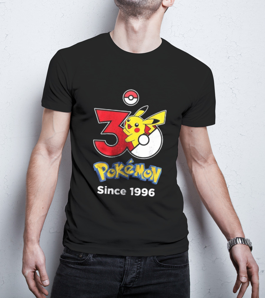 Tampa Bay Buccaneers X Pokemon 30th Anniversary Pikachu Since 1996 Celebration T-Shirt