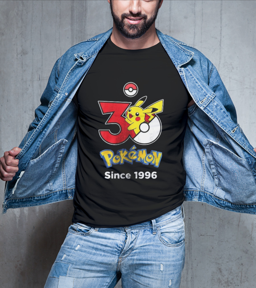 Tampa Bay Buccaneers X Pokemon 30th Anniversary Pikachu Since 1996 Celebration T-Shirt