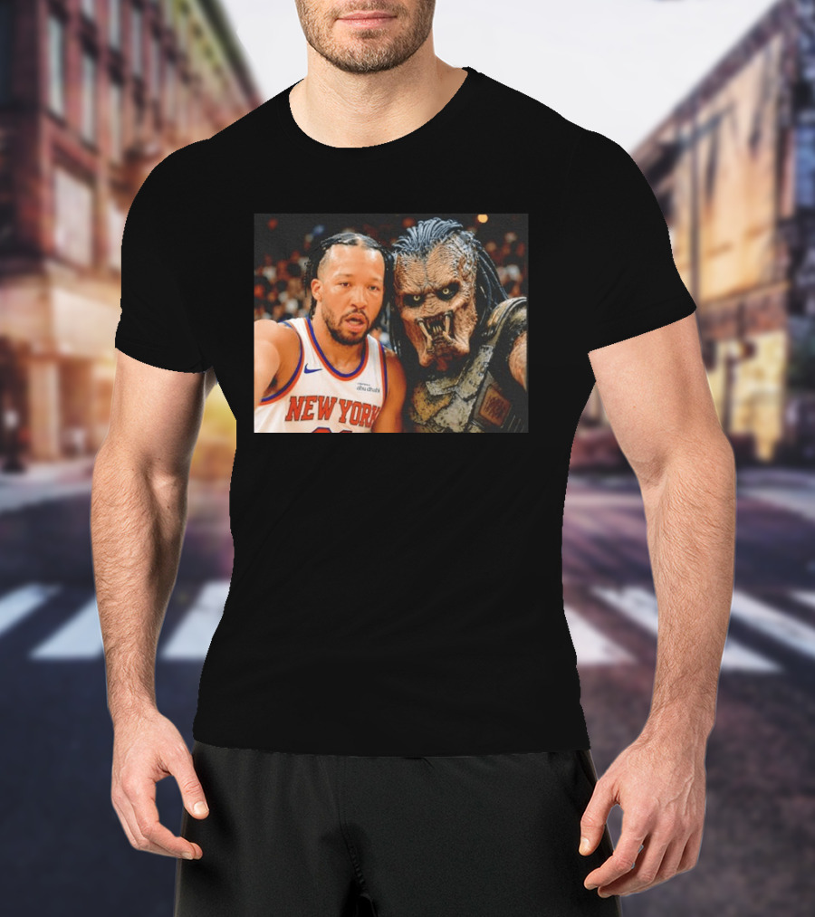 New York Knicks Jalen Brunson And Predator Basketball Encounter T-Shirt