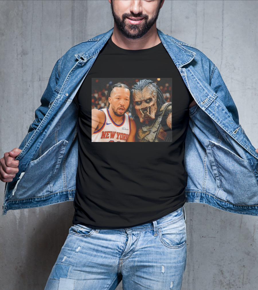 New York Knicks Jalen Brunson And Predator Basketball Encounter T-Shirt