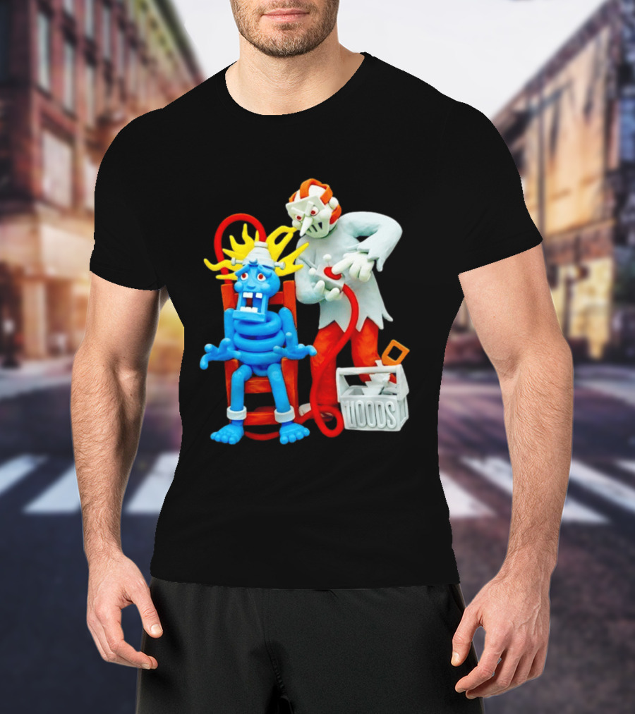 Friday The 13th Jason Voorhees Electrocution Scene Woods T-Shirt