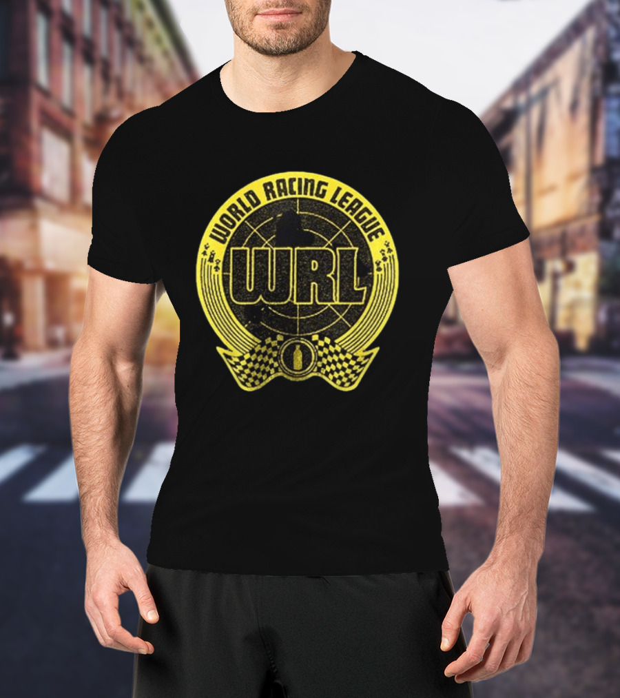 World Racing League WRL Racing Checkered T-Shirt