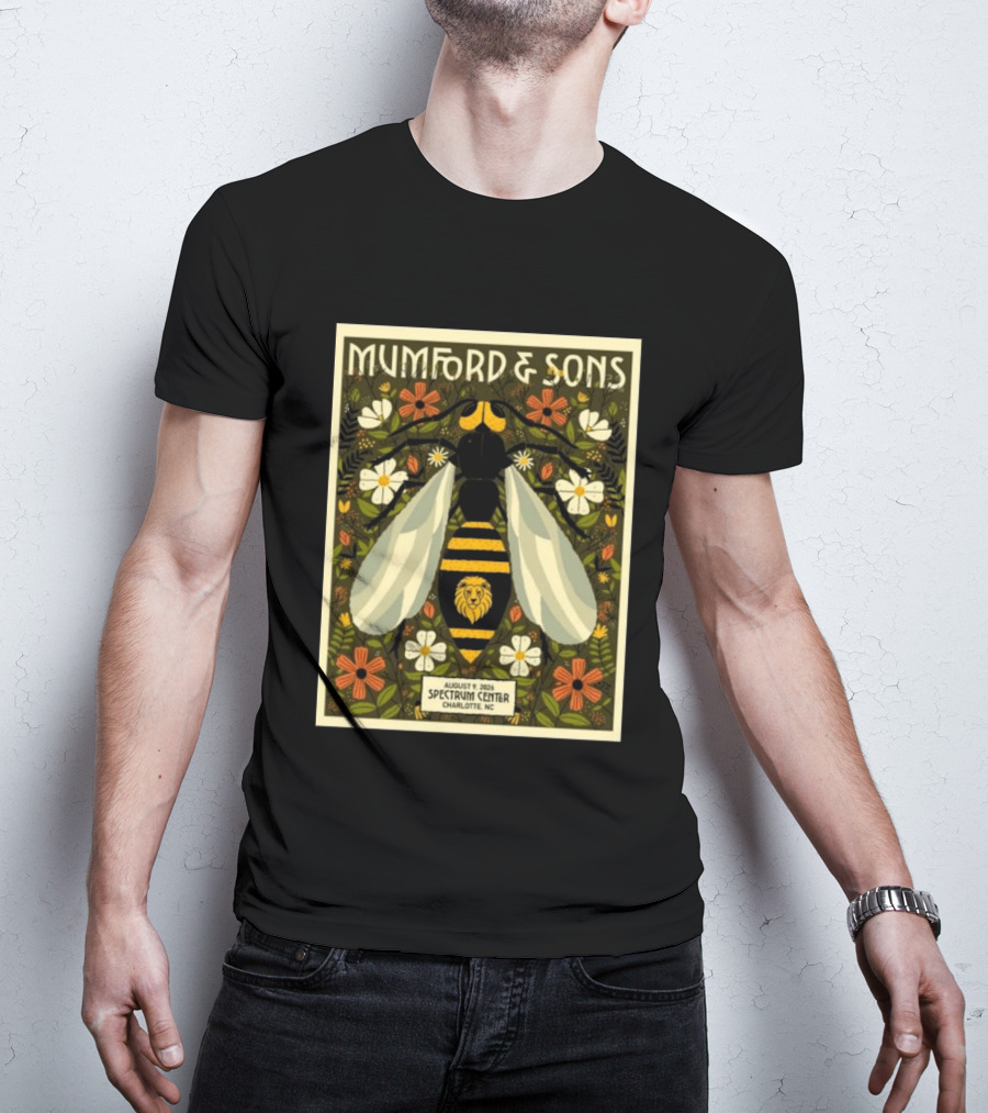 Mumford And Sons Event August 9 2026 Spectrum Center Charlotte NC T-Shirt