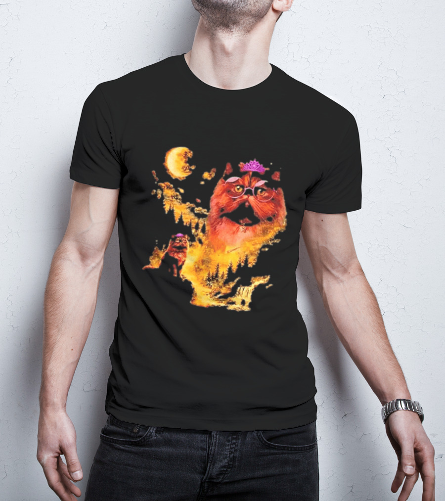 Princess Donut Cat Lover Moon Fantasy T-Shirt