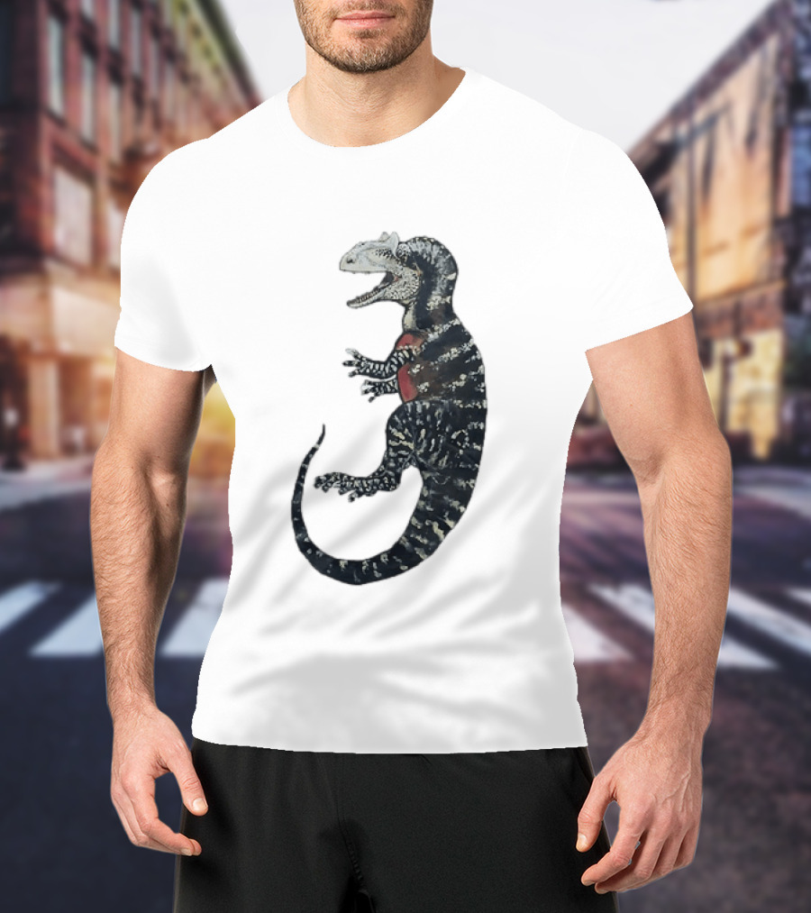 Allosaurus Dinosaur Prehistoric Paleontology Detailed Fossil T-Shirt