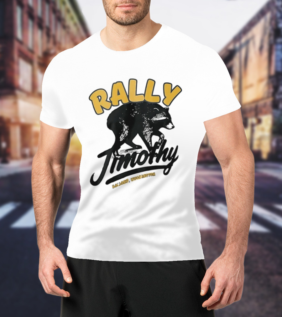 Rally Timothy Ballard Washington Black Raccoon T-Shirt