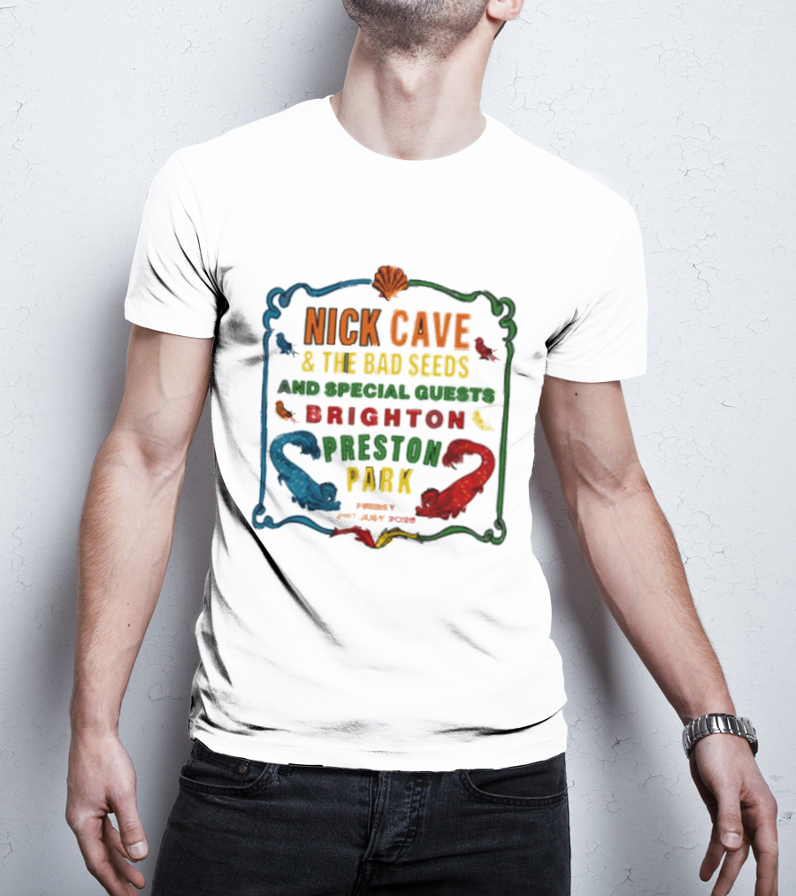 Nick Cave And The Bad Seeds Brighton Preston Park Special Guests July 31 2026 T-Shirt