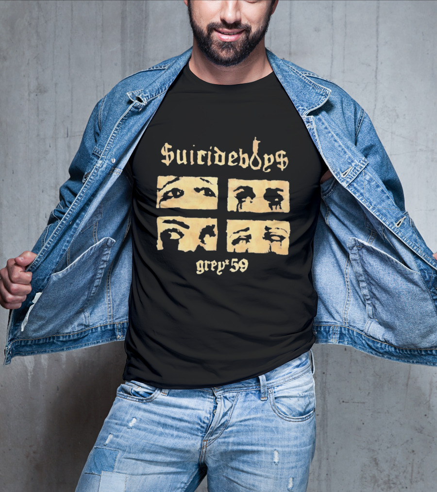 Suicideboys Grey 59 Distressed Eyebrow T-Shirt