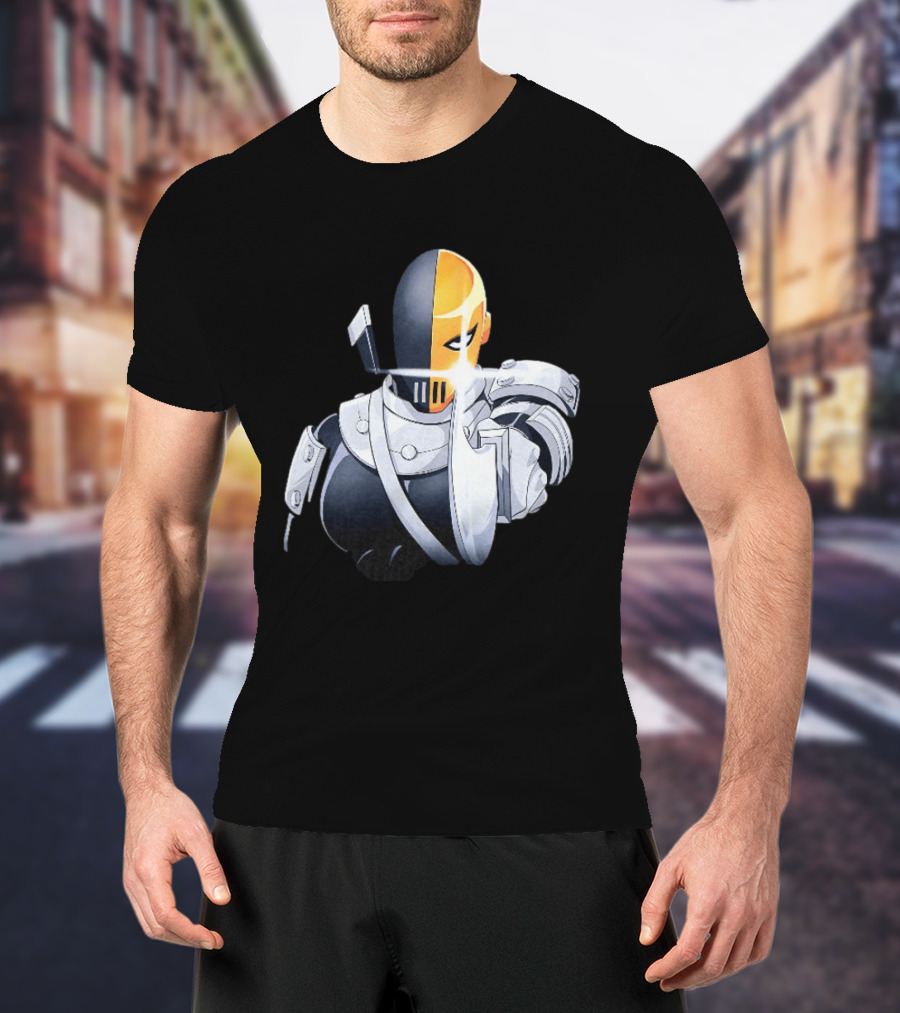 Deathstroke DC Comics Armor Sword Wielding T-Shirt