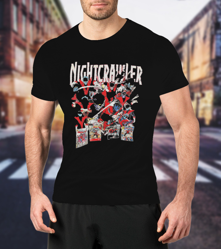 Nightcrawler X Men Comics Marvel The Amazing Nightcrawler Pages T-Shirt