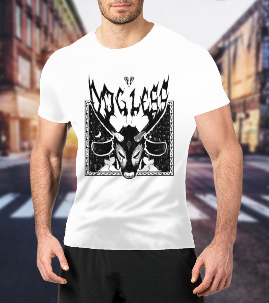 Dog Legs Gothic Skull Artwork Ward Them Off Alternative Rock T-Shirt