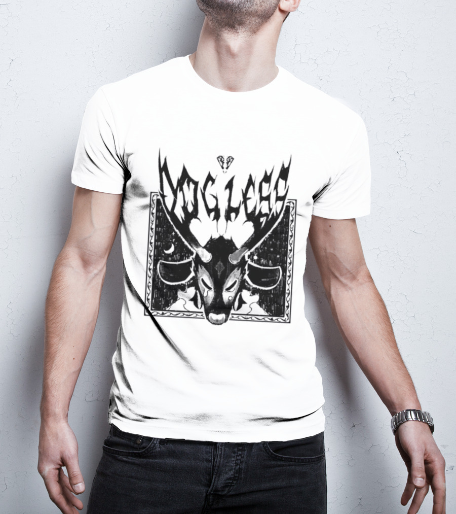Dog Legs Gothic Skull Artwork Ward Them Off Alternative Rock T-Shirt