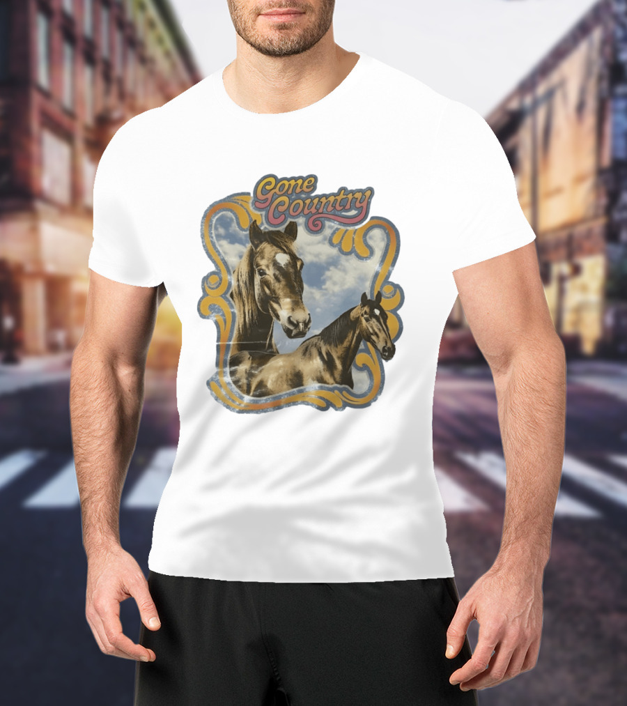Gone Country Horses Levi's Western Equestrian T-Shirt