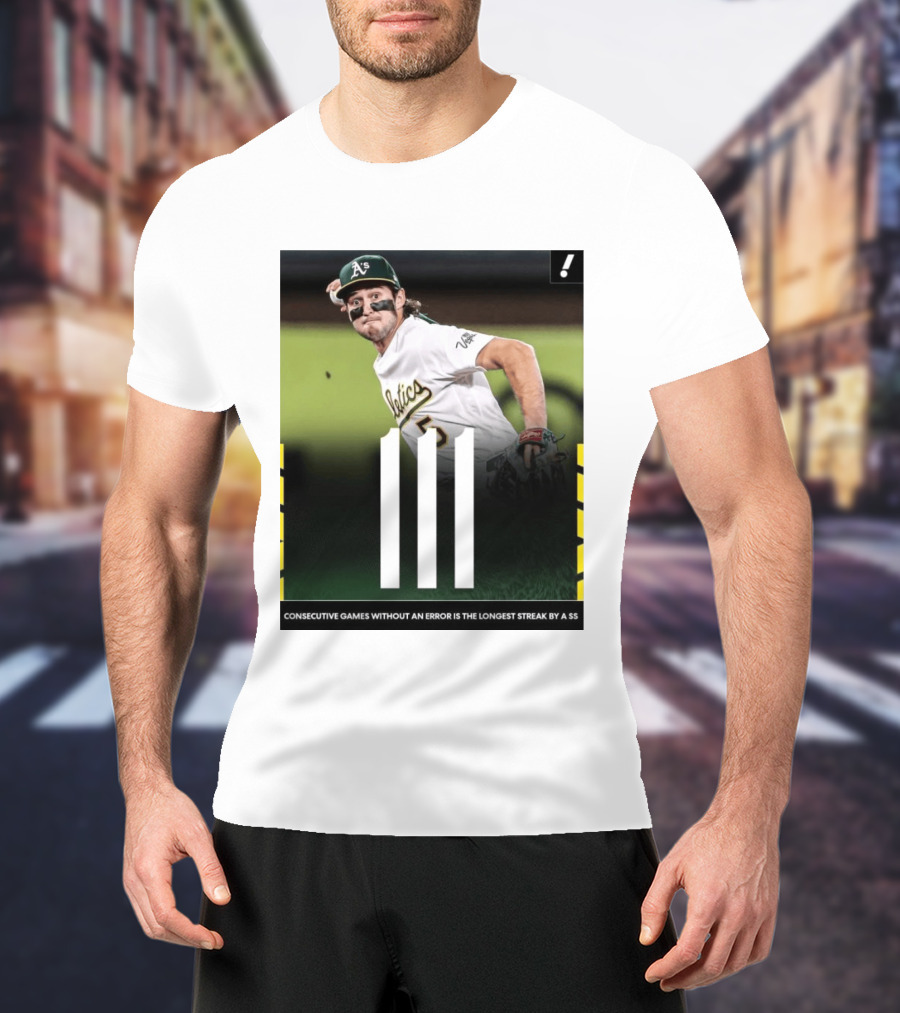 Jacob Wilson Athletics 111 Consecutive Errorless Games Record By Shortstop T-Shirt
