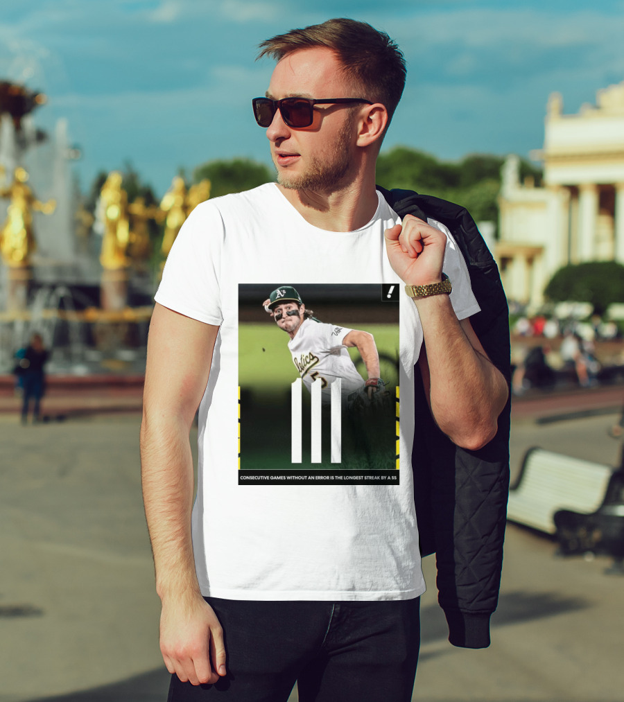 Jacob Wilson Athletics 111 Consecutive Errorless Games Record By Shortstop T-Shirt