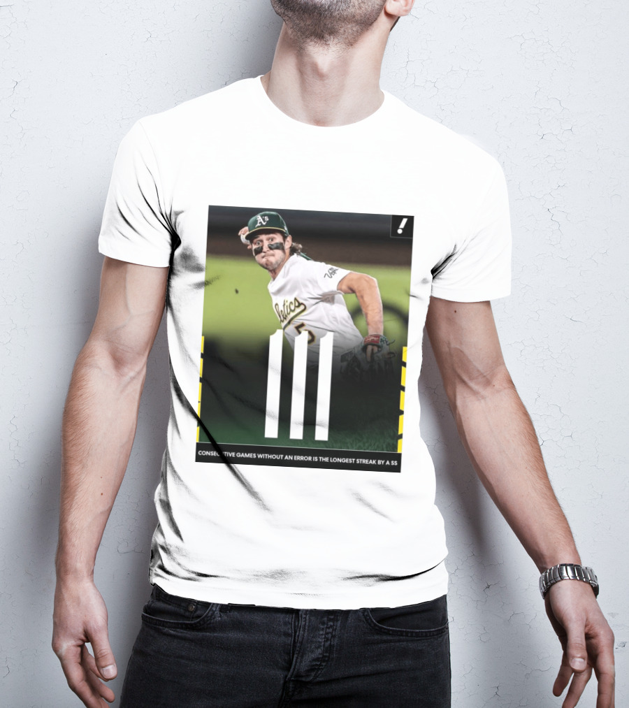 Jacob Wilson Athletics 111 Consecutive Errorless Games Record By Shortstop T-Shirt
